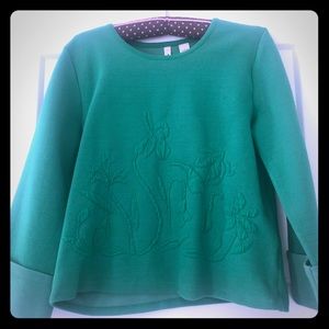 Anthropologie Sweater with embroidery